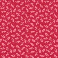 Makower Sweet Things Red Tone on Tone Flower Pot Print FQ