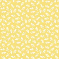 Makower Sweet Things Yellow Flower Pot Ditsy Print FQ