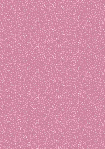 Lewis & Irene Pressed Flowers Pink Tone On Tone 