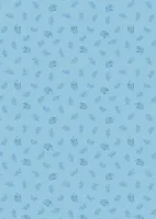 Lewis & Irene Forget Me Not Lane Light Blue Hedgehog Print 