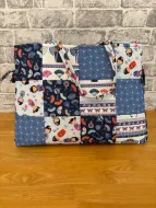 Oriental Blues Patches Tote Bag Complete Kit 
