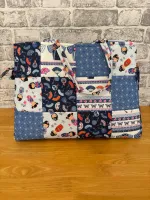 Oriental Blues Patches Tote Bag Complete Kit 